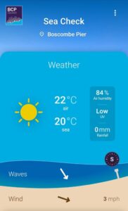 Sea Check App Screenshot Sea Check App Screenshot